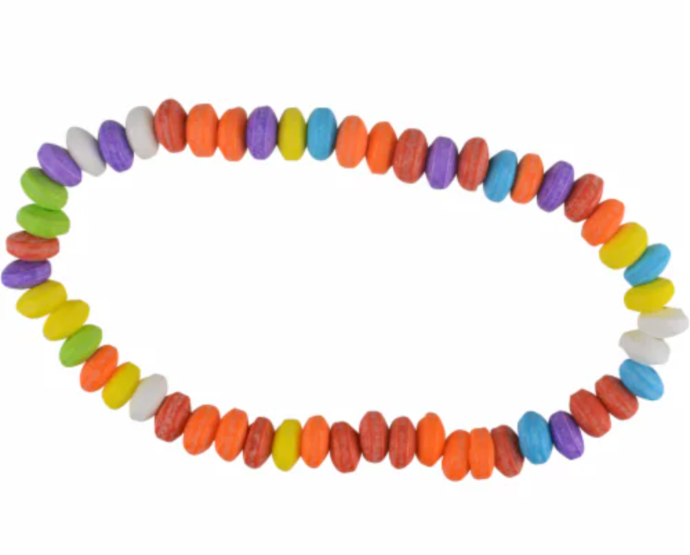 Candy Necklace – 10-Pack Assorted Fruity Candy Jewelry