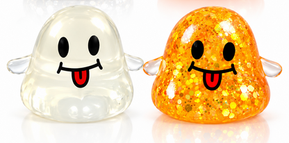 2-Pack Halloween Ghost Slow-Rebound Squeeze Stress Relief Toys – Random Color Selection