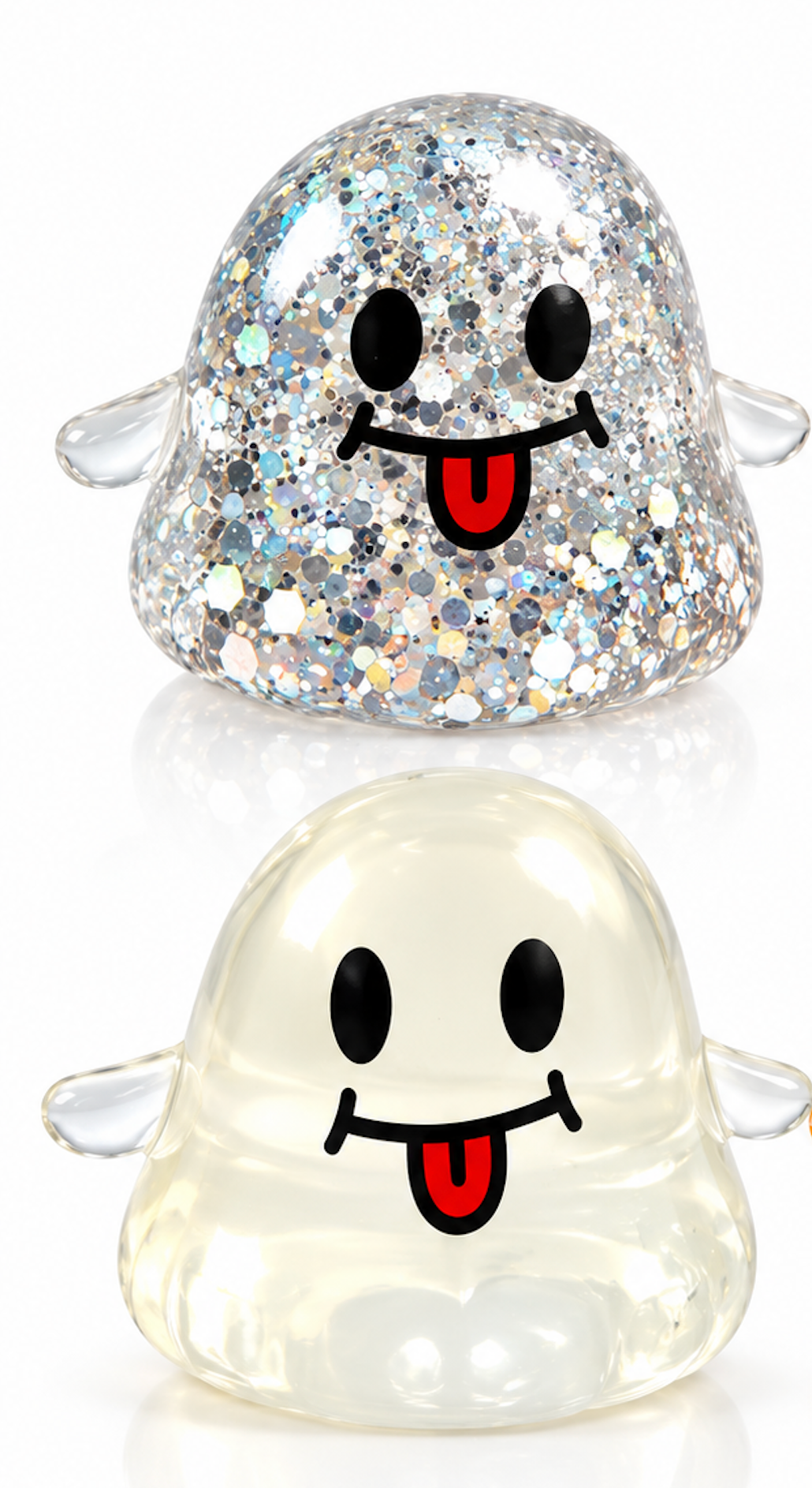 2-Pack Halloween Ghost Slow-Rebound Squeeze Stress Relief Toys – Random Color Selection