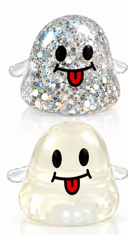 2-Pack Halloween Ghost Slow-Rebound Squeeze Stress Relief Toys – Random Color Selection
