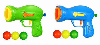 Lightweight Ball Gun Toy Set with Soft Foam Balls – 2 Pack