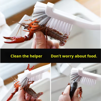 White Multipurpose Gap Cleaning Brush – Kitchen, Bathroom & Household Use, 2-Pack