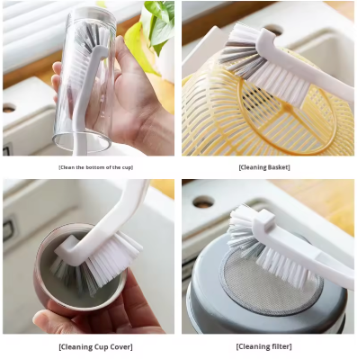 White Multipurpose Gap Cleaning Brush – Kitchen, Bathroom & Household Use, 2-Pack
