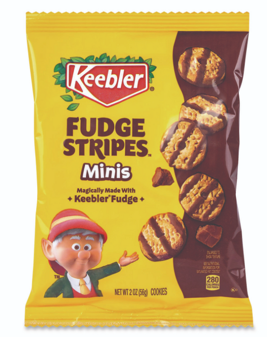 2-Pack Keebler Fudge Stripes Minis Cookies 2 oz