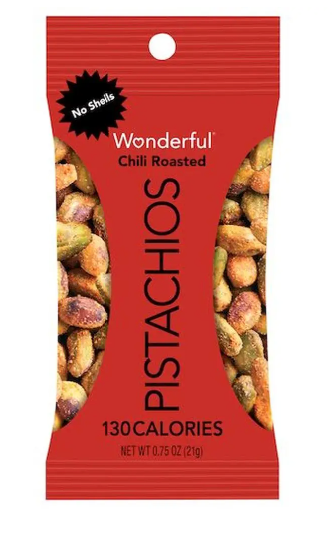 2-Pack of Wonderful Pistachios – No Shells Variety