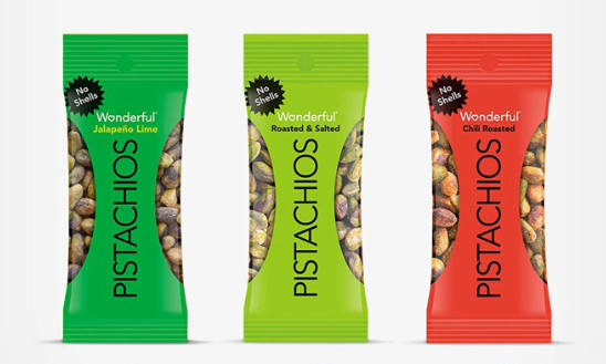 2-Pack of Wonderful Pistachios – No Shells Variety