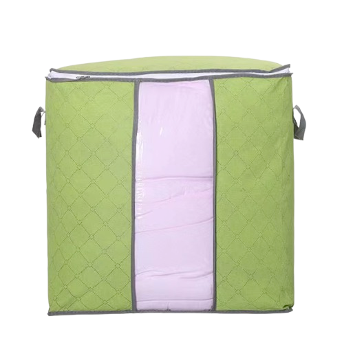 Safe Haven & CO Large Foldable Storage Bag with Handles – Transparent Front Window