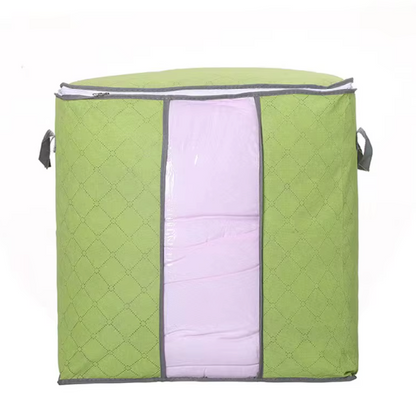 Large Foldable Storage Bag with Handles – Transparent Front Window