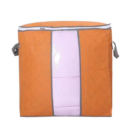 Safe Haven & CO Large Foldable Storage Bag with Handles – Transparent Front Window