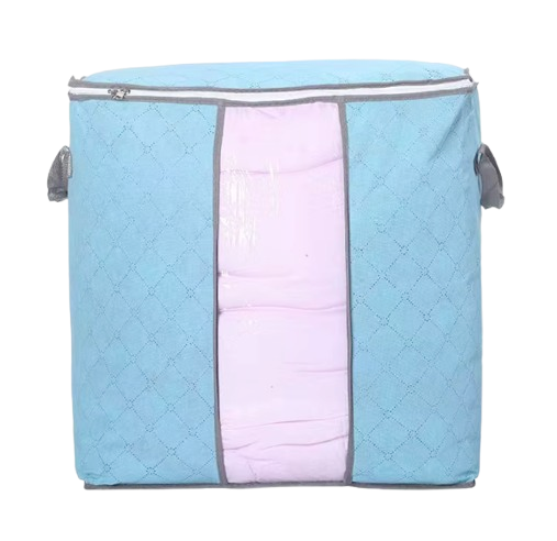 Safe Haven & CO Large Foldable Storage Bag with Handles – Transparent Front Window