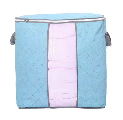 Large Foldable Storage Bag with Handles – Transparent Front Window