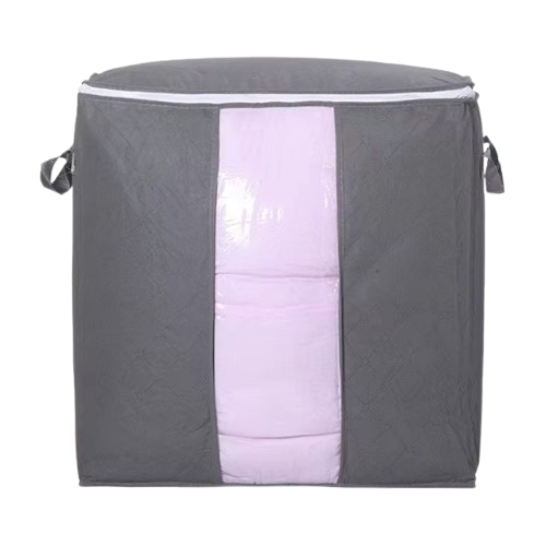 Safe Haven & CO Large Foldable Storage Bag with Handles – Transparent Front Window