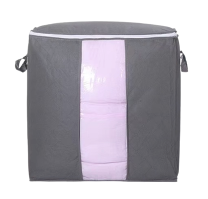Safe Haven & CO Large Foldable Storage Bag with Handles – Transparent Front Window