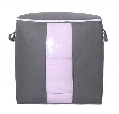 Large Foldable Storage Bag with Handles – Transparent Front Window
