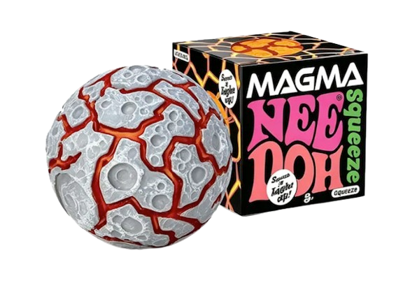 NeeDoh Magma Smack Light-Up Squeeze Ball – Lava Meteor Fidget Toy