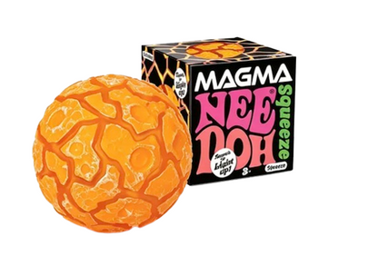 NeeDoh Magma Smack Light-Up Squeeze Ball – Lava Meteor Fidget Toy