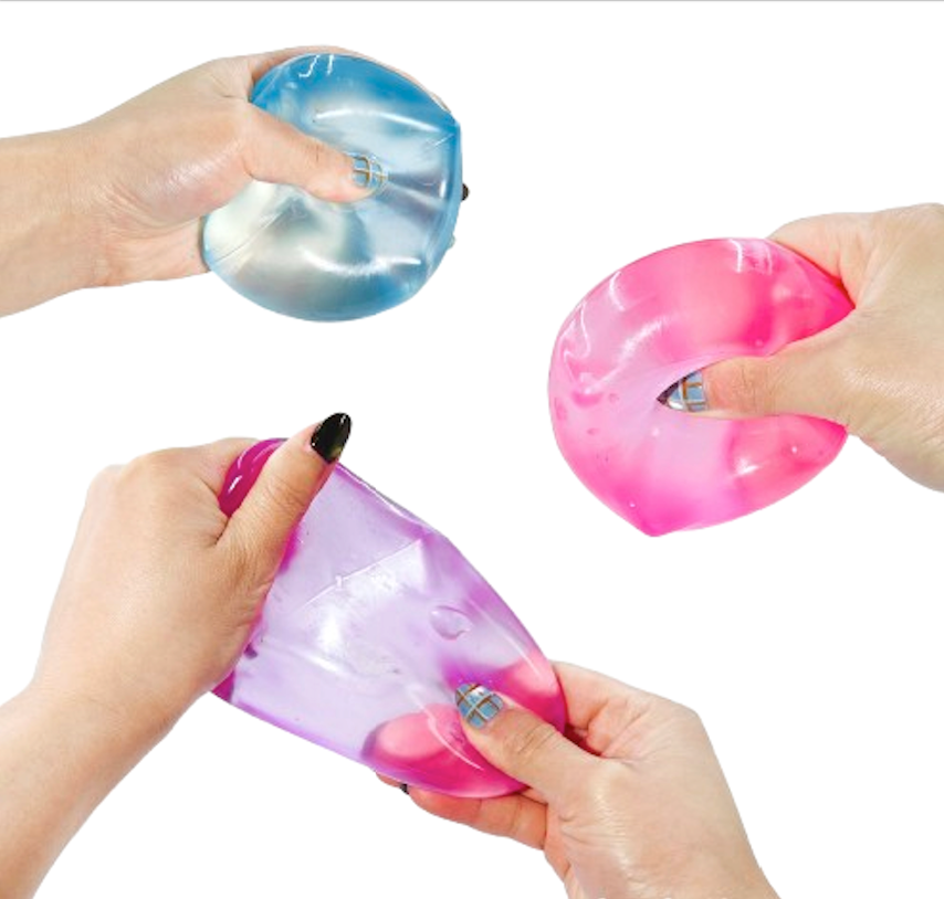 2-Inch (2-Pack) Ice Cube Stress Relief Toy – Press-and-Squeeze Sensory Fidget Cube