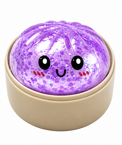 2-Pack Mini Glitter Squishy Dumpling Blind Box Stress Relief Toy – Quick-Rebound Sensory Squeeze Ball