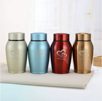 Premium Stainless Steel Pet Urn for Ashes Memorial