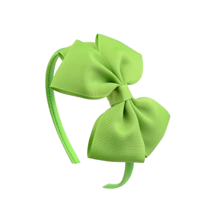 Safe Haven & CO Kids Fabric Bow Headband – Assorted Color Options, Soft Elastic Hair Band