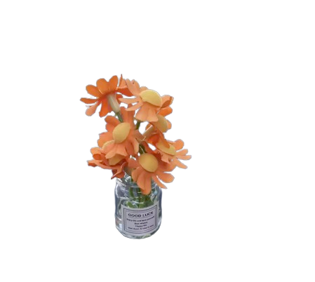 3-Pack Mini Flower Good Luck Car Decoration