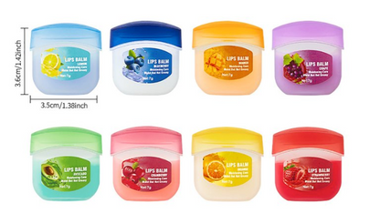 8-Piece Hydrating Lip Balm Set – Alcohol-Free Moisturizing Formula