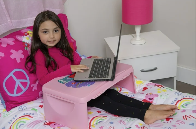 Peppa Pig Portable Kids Lap Desk with Storage Compartment
