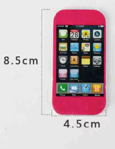 Smartphone Design Novelty Cell Phone Shaped Erasers - 2 Pack