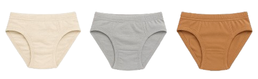 Girls Cotton Briefs – 3-Pack Assorted Colors