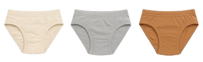 Girls Cotton Briefs – 3-Pack Assorted Colors