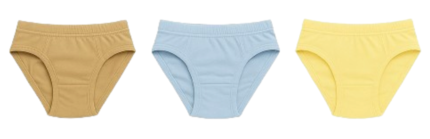 Girls Cotton Briefs – 3-Pack Assorted Colors