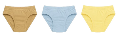 Girls Cotton Briefs – 3-Pack Assorted Colors