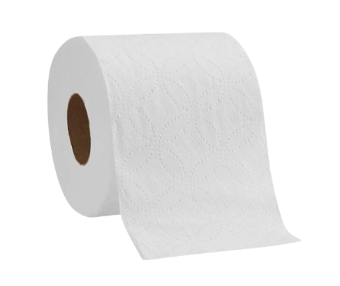 2-Ply Toilet Paper, White, 12 Pack