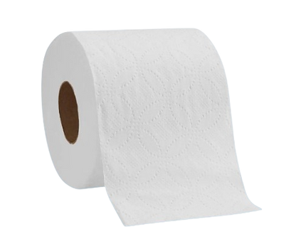 2-Ply Toilet Paper, White, 12 Pack