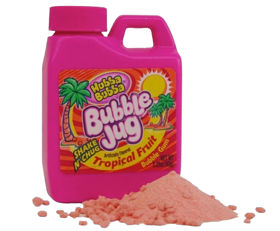 2-Pack Bubble Jug Tropical Fruit Bubble Gum 1.94oz
