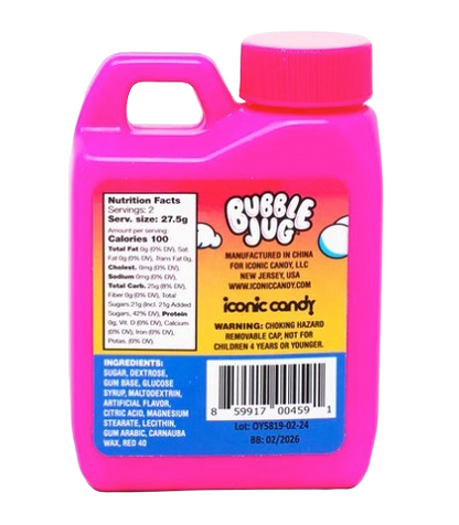 2-Pack Bubble Jug Tropical Fruit Bubble Gum 1.94oz