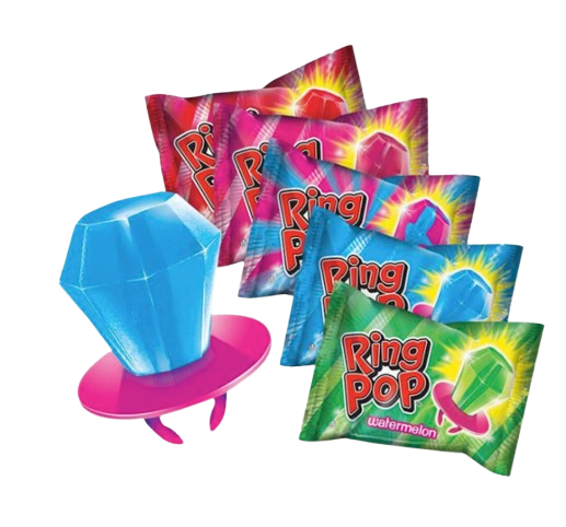 10-Pack Ring Pop Lollipop Candy