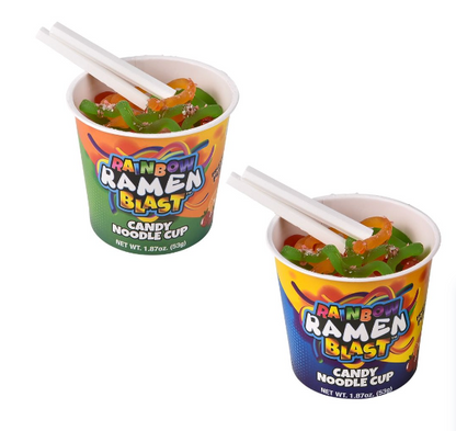 Rainbow Ramen Blast Candy Noodle Cup – 1.87 oz (53g), 2-Pack