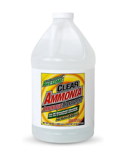LA’s Totally Awesome Clear Ammonia Multi-Surface Cleaner, 64 oz, 2-Pack