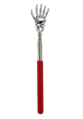 Extendable Telescopic Back Scratcher with Metal Hand – 2-Pack Stainless Steel Back Massager (Random Colors)