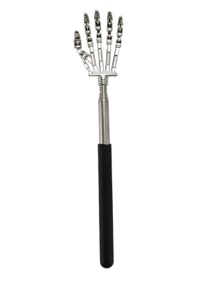 Extendable Telescopic Back Scratcher with Metal Hand – 2-Pack Stainless Steel Back Massager (Random Colors)