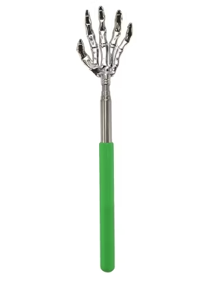 Extendable Telescopic Back Scratcher with Metal Hand – 2-Pack Stainless Steel Back Massager (Random Colors)