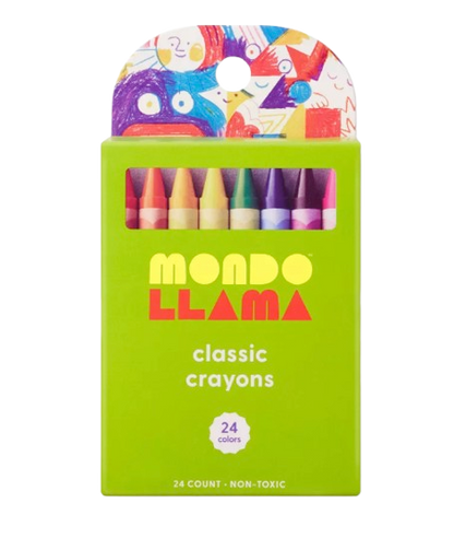 Mondo LLama Classic Crayons – 24 Count Coloring Set