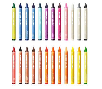 Mondo LLama Classic Crayons – 24 Count Coloring Set