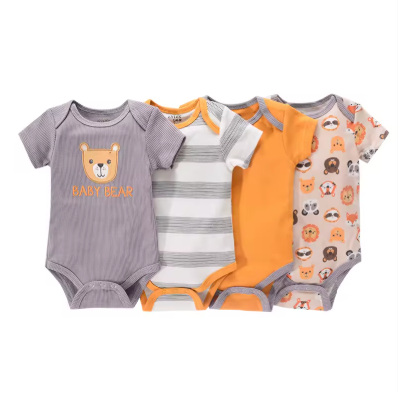 4-Pack Baby Rompers