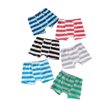 Boys' 2-Pack Striped Cotton Boxer Briefs