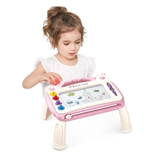 Children's Magnetic Drawing Board with Detachable Legs