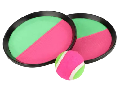 Safe Haven & CO Velcro Catch Ball Paddle Game Set – 2 Paddles & 1 Ball, Adjustable Straps