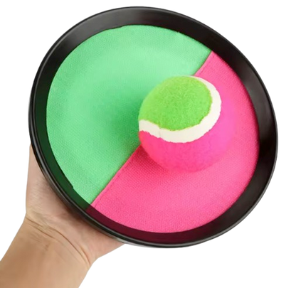 Safe Haven & CO Velcro Catch Ball Paddle Game Set – 2 Paddles & 1 Ball, Adjustable Straps
