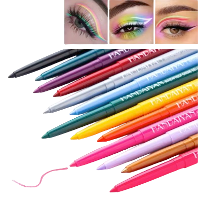 Handaiyan Neon Gel Eyeliner Pencil – Waterproof, Long-Lasting, Smooth Glide